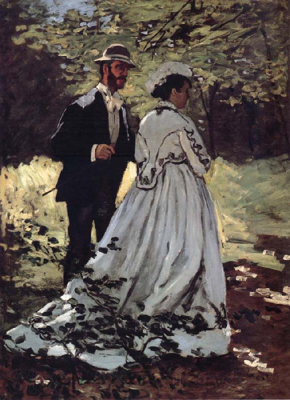 Claude Monet Les Promeneurs France oil painting art